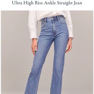 Abercrombie and fitch ankle straight jeans 00